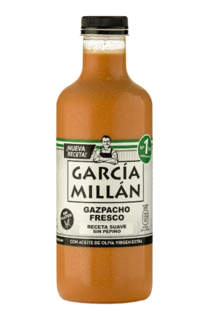 Gazpacho fresco Garcia Millan receta suave sin pepino botella de un litro